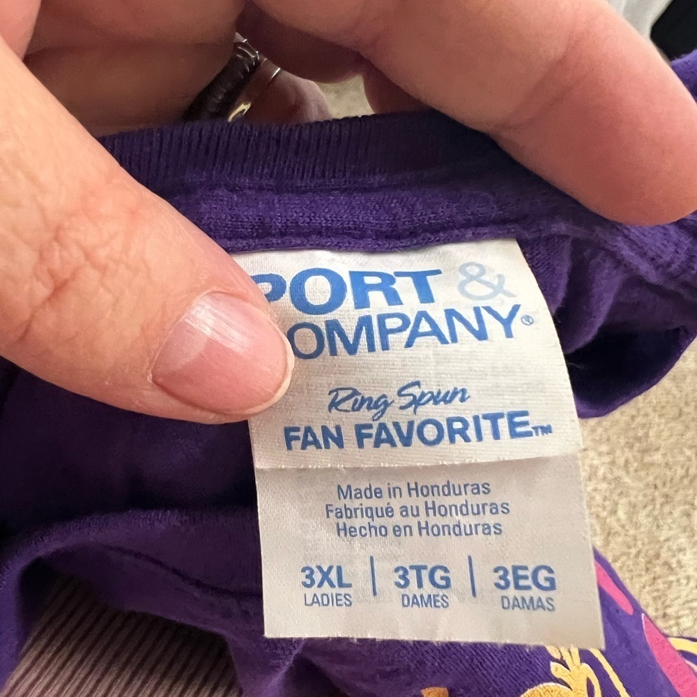 Purple Graphic 50th Bday Tshirt - Picture 2 of 2